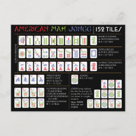 Mah Jong Charleston/American Tiles Card シーズンポストカード