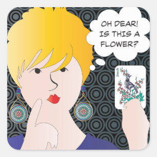 Mah Jonggことわざワンバムステッカー スクエアシール