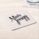 Mah Jonggのコースター スクエアペーパーコースター (アングル)