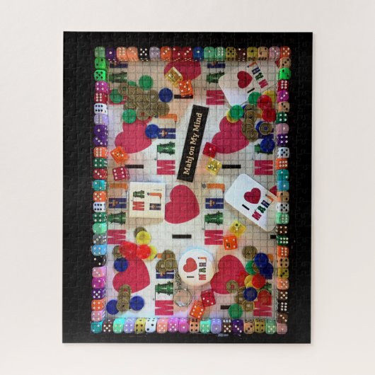 Mah JonggのジグソーパズルIのハートMah Jongg ジグソーパズル (縦)