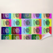 Mah Jonggのジョーカーのビーチタオル ビーチタオル (正面)