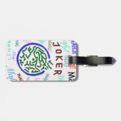 Mah Jonggのジョーカーの荷物のラベル ラゲッジタグ (裏面横)