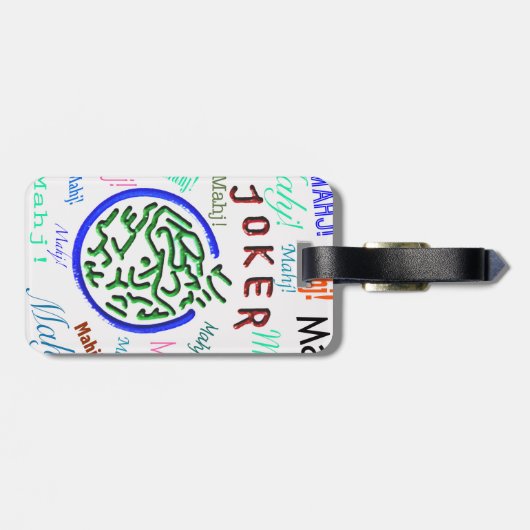Mah Jonggのジョーカーの荷物のラベル ラゲッジタグ (裏面横)