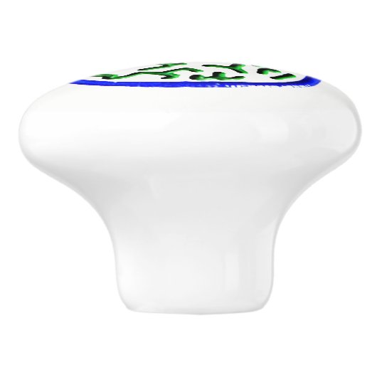 Mah Jonggのジョーカーの陶磁器のノブ セラミックノブ (側面)