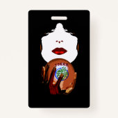 Mah Jonggのプラスチックバッジ バッジ (裏面)