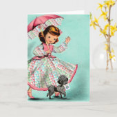 Mah Jonggのプードルカード カード (黄色い花)