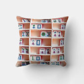 Mah Jonggの両面タイルの枕 クッション (裏面)