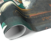 Mah Jonggの包装紙を遊んでいる犬 ラッピングペーパー (ロールコーナー)