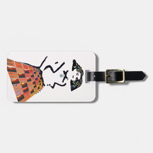 Mah Jonggの専門家の荷物のラベル ラゲッジタグ (正面横)