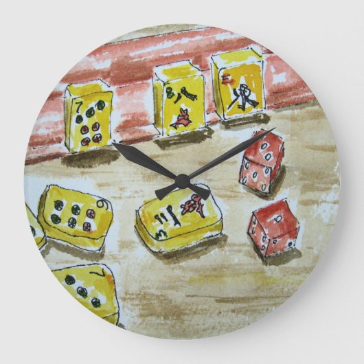 Mah Jonggの時計 ラージ壁時計 (正面)