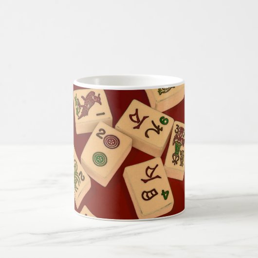 Mah Jonggの演劇 コーヒーマグカップ (中央)