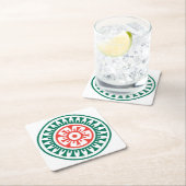 Mah Jonggの点のコースター スクエアペーパーコースター (インサイチュ)