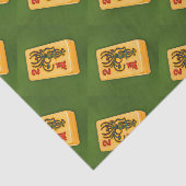 Mah Jonggの花のタイル 薄葉紙 (詳細)