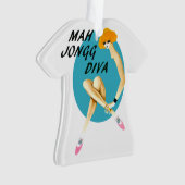 Mah Jonggの花型女性歌手のオーナメント オーナメント (正面)