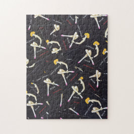 Mah Jonggの花型女性歌手のパズル ジグソーパズル