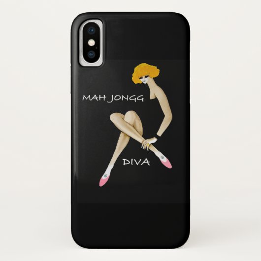 Mah Jonggの花型女性歌手の電話箱 Case-Mate iPhoneケース (裏面)
