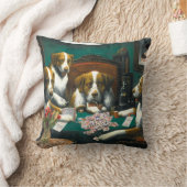 Mah Jonggの装飾用クッション クッション (ブランケット)