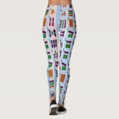 Mah Jonggの青はレギンスをタイルを張ります レギンス (裏面)