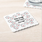 Mah Jonggはコースターの上の割ります ペーパーコースター (アングル)