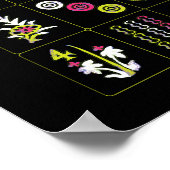 Mah Jonggタイルのポスター ポスター (角)