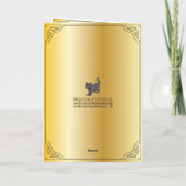 Mah Jonggレッドキャビネットカー空白のド サンキューカード (裏面)