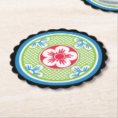 Mah Jonggロゴ2コースター ペーパーコースター (アングル)