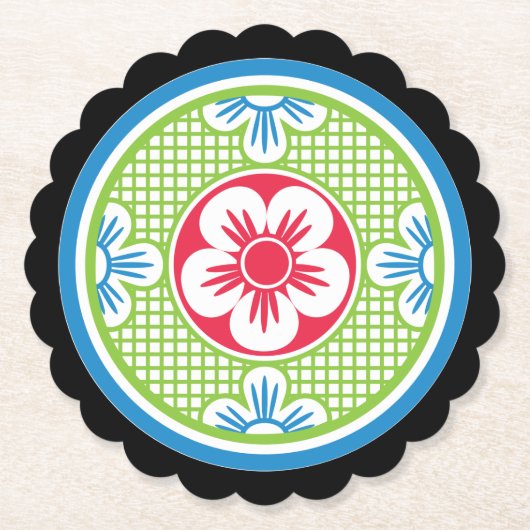 Mah Jonggロゴ2コースター ペーパーコースター (正面)