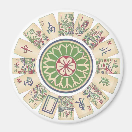 Mah Jonggワンドットマグネット マグネット (正面)