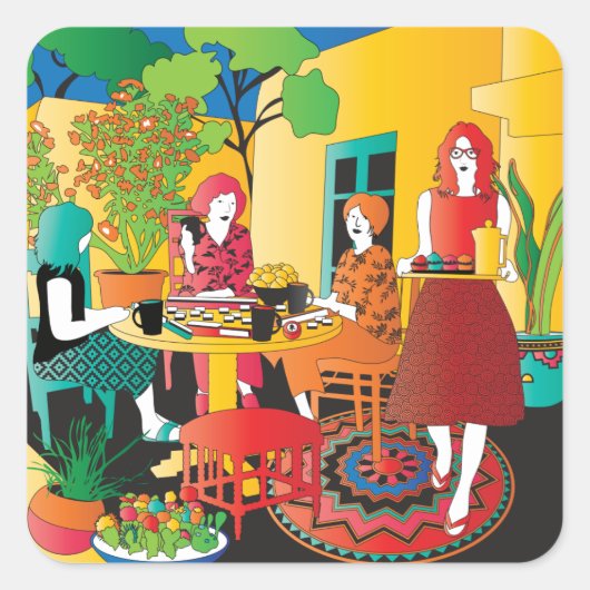 Mah Jongg Adobeスタンプ スクエアシール (正面)