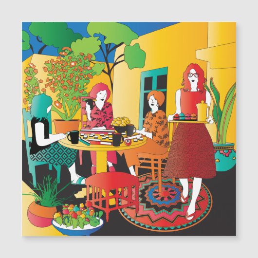 Mah Jongg Adobeフラットマグネット (正面)