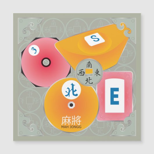 Mah Jongg Bettorsマグネットカード (正面)