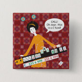 Mah Jongg C Hand Button 缶バッジ (正面)