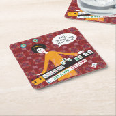 Mah Jongg C Hand Coasters スクエアペーパーコースター (アングル)