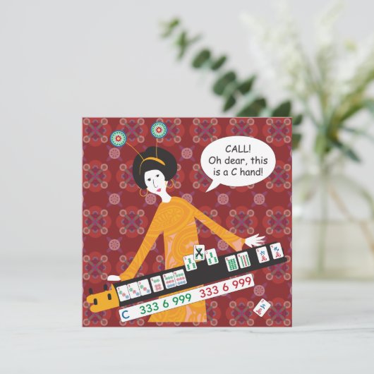 Mah Jongg C Hand Flat Card (スタンド正面)