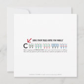 Mah Jongg C Hand Flat Card (裏面)