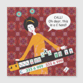 Mah Jongg C Hand Flat Magnet (正面)