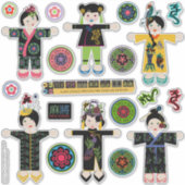 Mah Jongg Dollsスタンプ シール (正面)