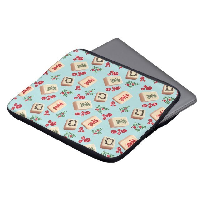Mah Jongg Dragonsノートパソコンケース ラップトップスリーブ (正面上部)