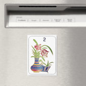 Mah Jongg Flower Magnet マグネット (インサイチュ (食洗機))