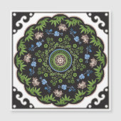 Mah Jongg Flowers/One Dot Flat Magnet (正面)