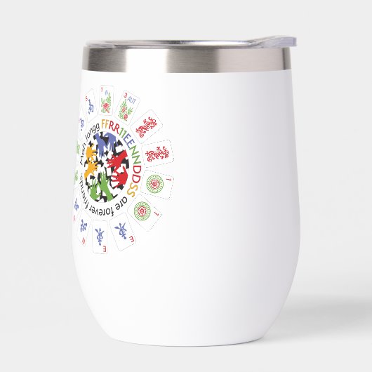 Mah Jongg Friends Tumbler (左面)