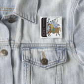 Mah Jongg Horse Button 缶バッジ (インサイチュ)