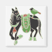 Mah Jongg Horse Magnet マグネット (正面)