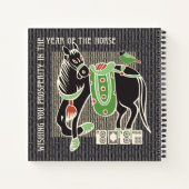 Mah Jongg Horse Notebook ノートブック (裏面)