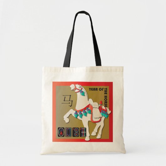 Mah Jongg Horse Tote トートバッグ (正面)