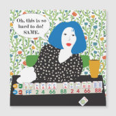 Mah Jongg Joker Discard Flat Magnet (正面)