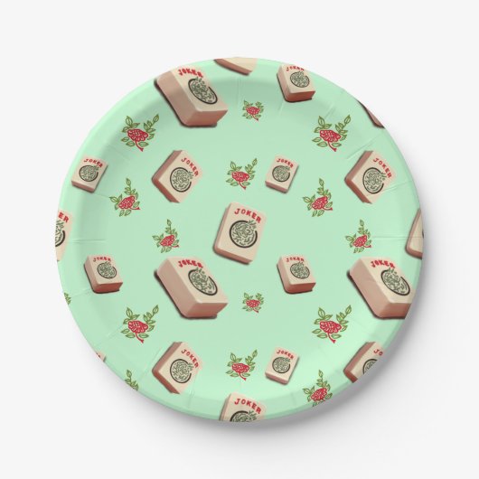 Mah Jongg Jokers Plates ペーパープレート (正面)