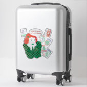 Mah Jongg Jokers Vinyl Sticker シール (スーツケース)