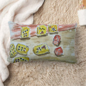 Mah Jongg (mahjong)の装飾用クッションのLumbar 13" x 21 " ランバークッション (ブランケット)