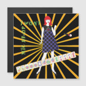 Mah Jongg Mic Drop Magnet Card マグネット招待状 (正面/裏面)